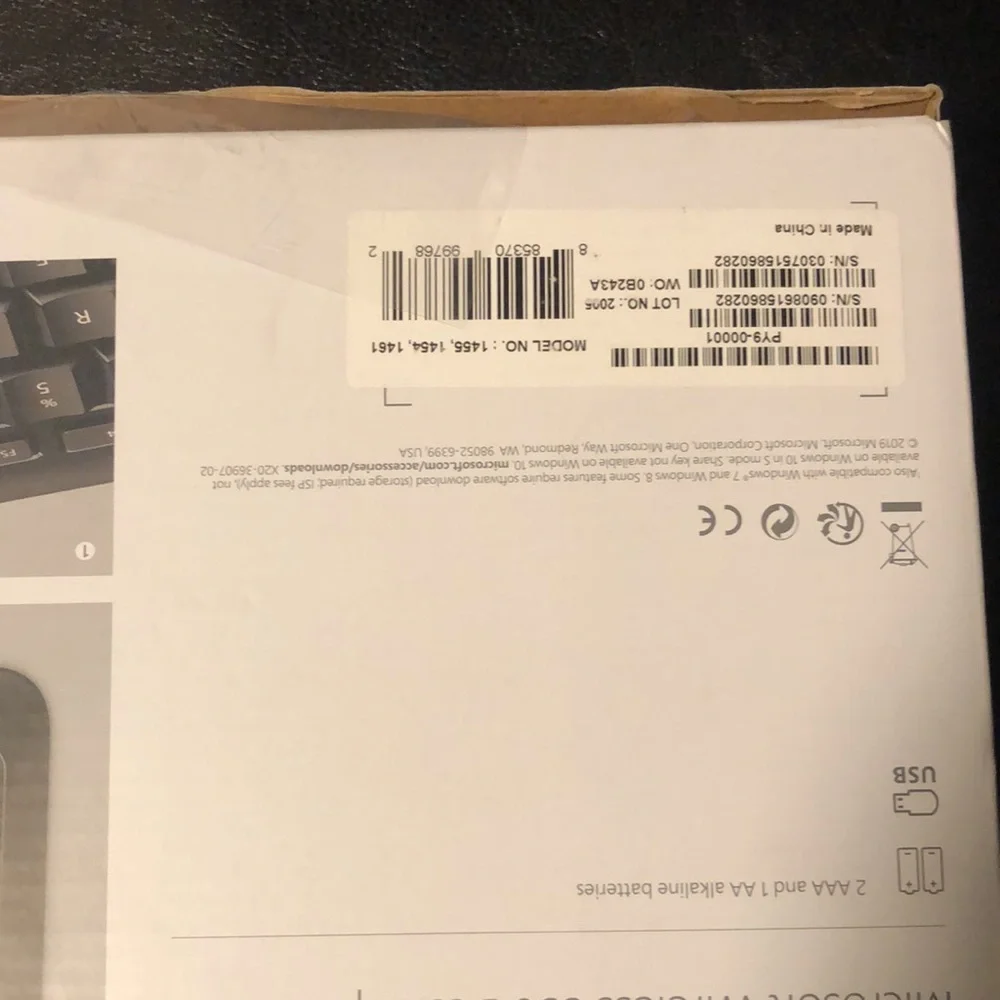 Microsoft Wireless Desktop 850 AES Black. Wireless Keyboard and Mouse Combo.